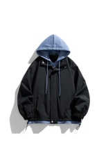 秋季现货假两件夹克男二开冲锋衣外套DSA157B-JK763-特P70，男装夹克，电商A157B