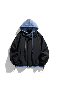 秋季现货假两件夹克男二开冲锋衣外套DSA157B-JK763-特P70图片