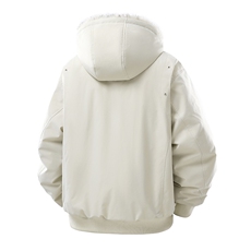 连帽短款棉服舒适保暖特色毛领RDL23229-P175，男装棉衣，星座310A-4