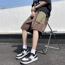 日系复古拼色工装短裤男夏季宽松防水五分裤透气运动中裤K6002，男装牛仔裤，星座1116A-1（原606A）