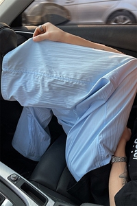 8XL-M多巴胺冰丝垂感慵懒山本裤男夏拖地裤子阔腿休闲裤KZ051P30图片