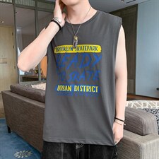 新款店主风背心坎肩T恤TC1107-P25，男装T恤，星座717