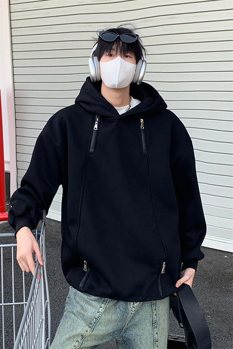 视频图-潮牌设计感连帽卫衣男宽松情侣上衣8082-P48,男装卫衣,电商B380（原B361）
