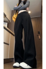 秋冬加厚灯芯绒半松紧休闲长裤K840特P45控68，男装休闲裤，电商A309