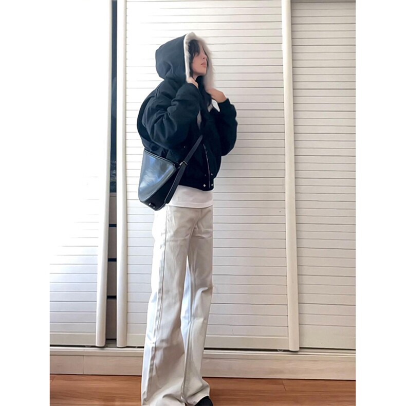 现货高品质美式高街冬季重磅硬挺短款座山雕毛领棉衣男女加厚外套,男装棉衣,电商A486-1