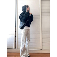 现货高品质美式高街冬季重磅硬挺短款座山雕毛领棉衣男女加厚外套，男装棉衣，电商A486-1