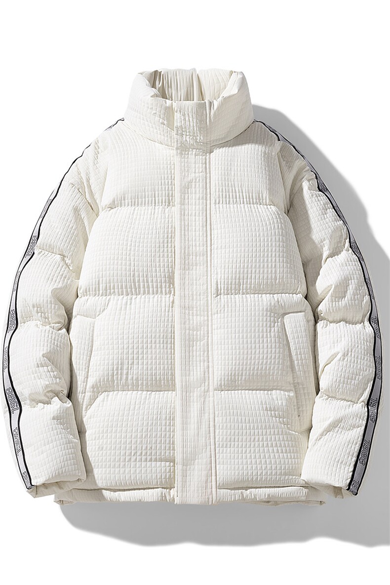 白底可二开潮牌棉衣2026冬加厚棉袄外套宽松面包服A436-1916-P75,男装棉衣,电商A436