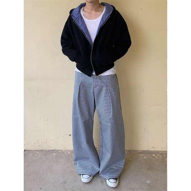 抖音得物高品质二开26春季美式潮牌两面穿连帽卫衣开衫男女外套,女装短外套,电商A486