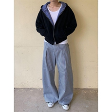 抖音得物高品质二开26春季美式潮牌两面穿连帽卫衣开衫男女外套，女装短外套，电商A486