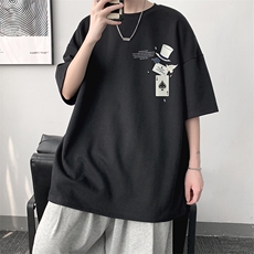 230g重磅纯棉短袖t恤男大码半袖半截袖DX17373-P20，男装T恤，电商A040