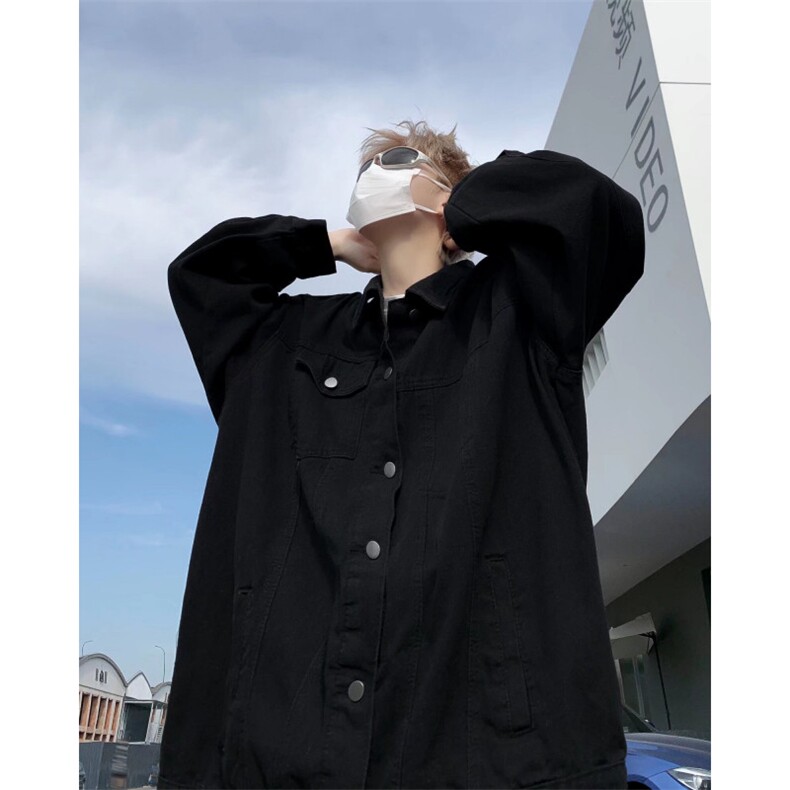 美式vibe牛仔夹克男式秋冬ins潮牌工装外套港风复古上衣WN155,男装夹克,星座1116A-1（原606A）