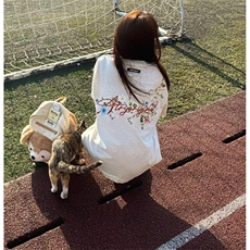 潮美式连肩花卉刺绣纯棉短袖t恤男女2025夏季情侣设计感上衣，男装T恤，星座601-1