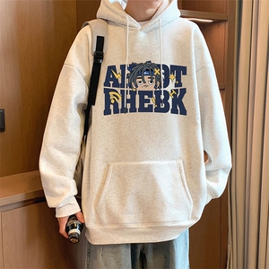 CM016P60加绒65潮宽松连帽卫衣秋冬新款衣服美式潮牌纯棉帽衫图片