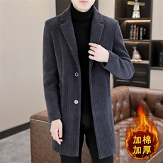 2025新款高品质毛呢外套大衣中长款西装领韩版修身A51P175控238，男装毛呢大衣，电商B226-2（原B217-2）