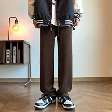 2024冬款百搭宽松束脚运动九分潮牌休闲卫裤313A-1-NK75-P60控78，男装休闲裤，星座808A-1