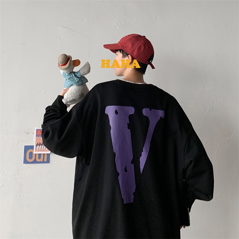WY71紫色大V圆领卫衣中性港风P45控68,男装卫衣,星座508（原C305）