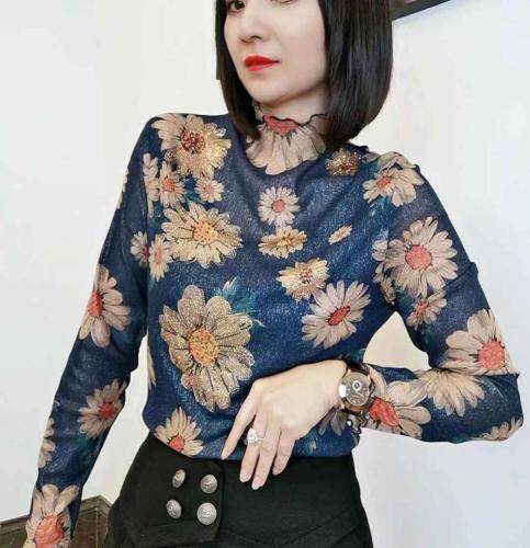 进口彩钻韩网印花，女装，赫琳娜