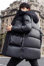 冬季男士羽绒服2024新款加厚保暖白鸭绒时尚潮流外套中青年装男，男装羽绒服，钱塘6003（原4033）