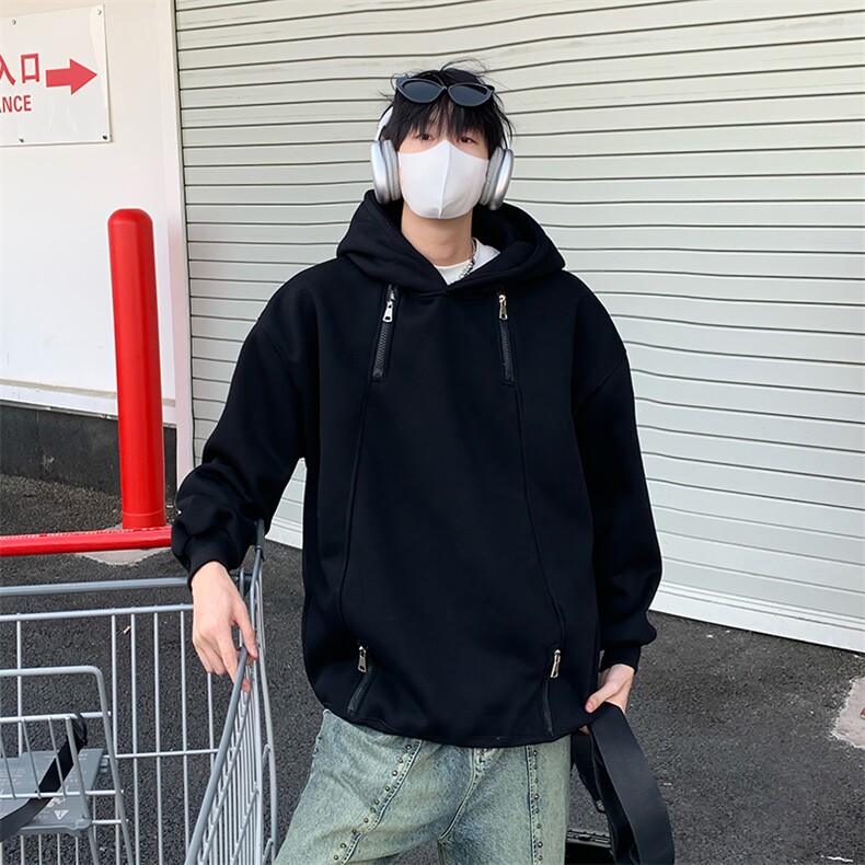 视频图-潮牌设计感连帽卫衣男宽松情侣上衣8082-P48,男装卫衣,电商B380（原B361）