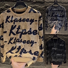 气质帅气时尚新款潮牌做旧扎染水洗山水破坏卫衣流行慵懒潮流港风，男装卫衣，星座506A