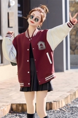 棒球服外套女2025春秋新款小个子超火休闲洋气减龄红色短款厚夹克，商品下架区，韩然一族