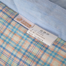 新款全棉色织炫彩棉夏被，被套/被芯，一起卖家纺