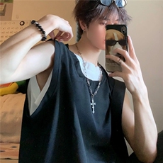 C536P26夏装男生背心夏装短袖纯色，男装背心/马甲，星座512-6