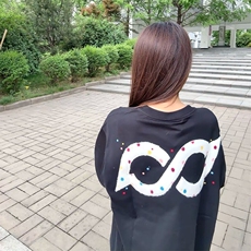 万针全刺绣工艺抖音得物高品质260克重磅纯棉双纱美式高街短袖T恤，男装T恤，电商A486