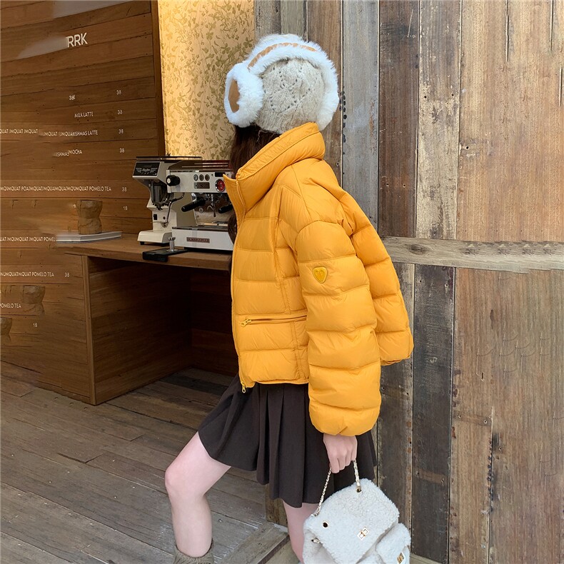 现货排骨款白鸭绒羽绒服2025冬季女新款面包服外套，女装羽绒服，玖莱伊