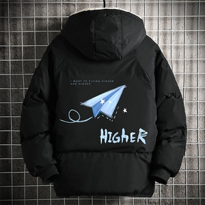 加厚加绒连帽衣男大码服男面包服男 MY16270-P100 网格挂拍图片