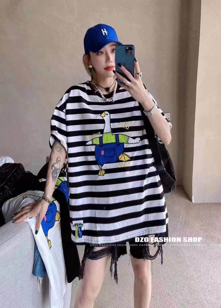 刺绣大白鹅潮T，其它，依依莱客