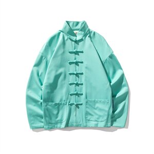 秋冬大码风加厚夹克外套立领盘扣情侣中性唐装汉服 JK20/P135图片