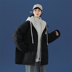 冬季假两件大码保暖带帽印花白鸭绒羽绒服Y5816-P190【特价】，男装羽绒服，电商A007