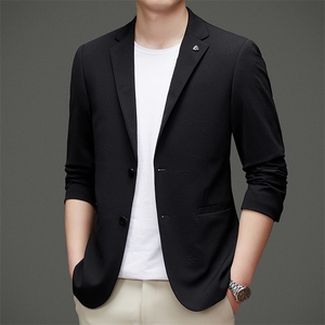 DJ2215钱塘2020-3秋冬季新款商务休闲简约中年男士西服外套P152