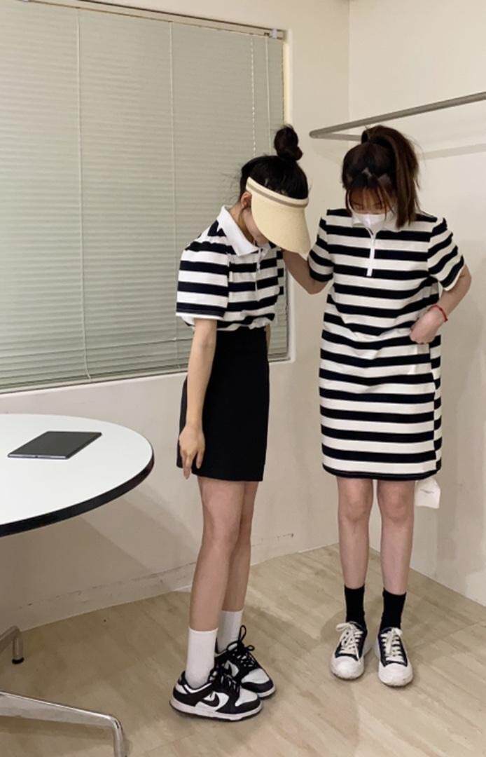 夏季新款姐妹出行休闲Polo风，其它，唇蔻