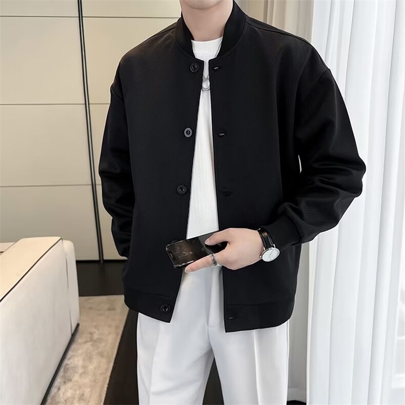 痞帅棒球服外套男春秋季高级感休闲工装夹克男士秋装上衣JK011,男装夹克,星座1116A-2（原606A-1）