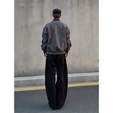 美式立领飞行夹克外套男款秋季cleanfit棒球服一整套ootd穿搭套装，男装夹克，星座1213