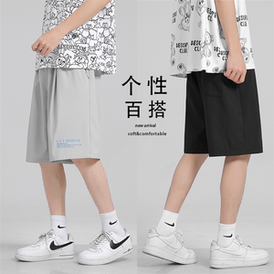 运动风2023夏季冰丝短裤休闲舒适超薄五分裤  DK518-特批16图片