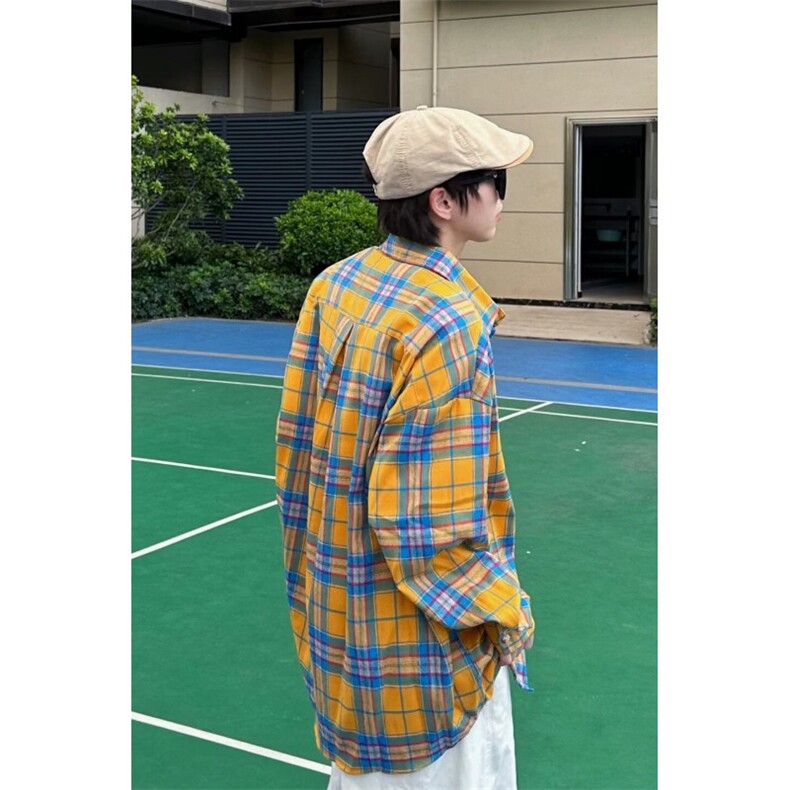 法式格子衬衫衬衣外套男女春夏季2026年新款小个子外搭防晒上,男装防晒衣,星座218-1（原230）