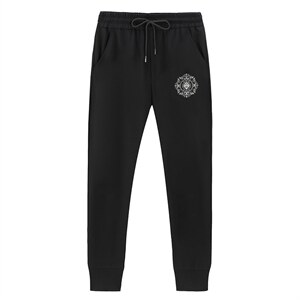 正品新款男士春秋季时尚套装圆领卫衣印花商务休闲长裤中年两件套图片