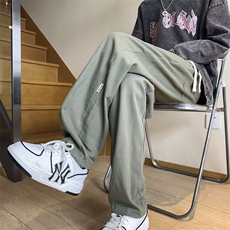 休闲裤子男款秋季潮牌卫裤大码宽松直筒阔腿运动春秋KA814，男装休闲裤，星座1116A-1（原606A）