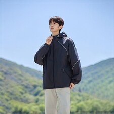 UPF50+有报告凉感轻薄透气宽松大码潮流防晒服DQC658-P48，男装防晒衣，电商B306