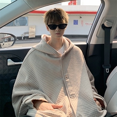 8XL~M加绒加厚夹克卫衣特大码连帽重磅开衫外套KS2102P80加绒100，男装夹克，电商B238