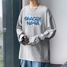 ！秋季打底衫男卫衣男潮流圆领纯棉长袖T恤男CX302-P25,男装T恤,电商B371