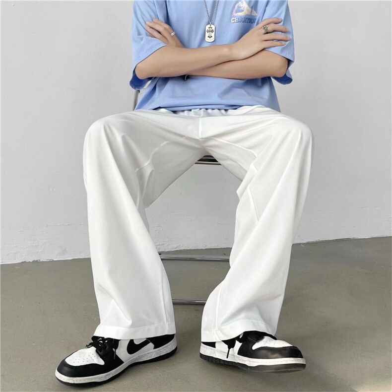 夏季休闲裤子韩版潮流宽松直筒裤男阔腿拖地长裤K3304-P22,男装休闲裤,星座512-2