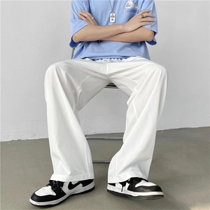 夏季休闲裤子韩版潮流宽松直筒裤男阔腿拖地长裤 K3304-P22图片