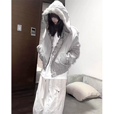 原创正品座山雕冬季棉服短宽cleanfit保暖加厚毛领外套男女，男装棉衣，星座506A