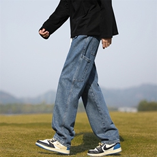 B225-K2165-P63-X79--复古牛仔裤-棉75.8%粘纤14.9%聚醋纤维9.3%，男装牛仔裤，电商B225