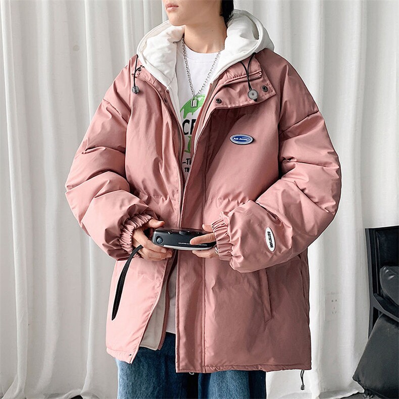 中性风连帽假两件棉服cityboy加厚棉衣男女同款MYM5555-P95,男装棉衣,星座717