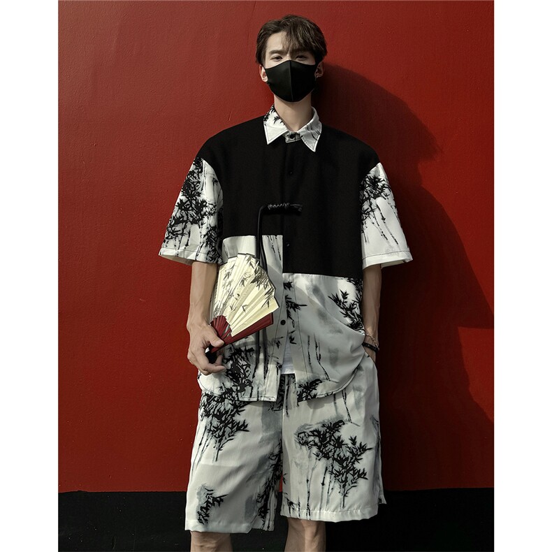 1新中式套装TZ77797特P51衬衫CS77798特P33DK77055特P18大码M-5XL,男装衬衫,星座226-2